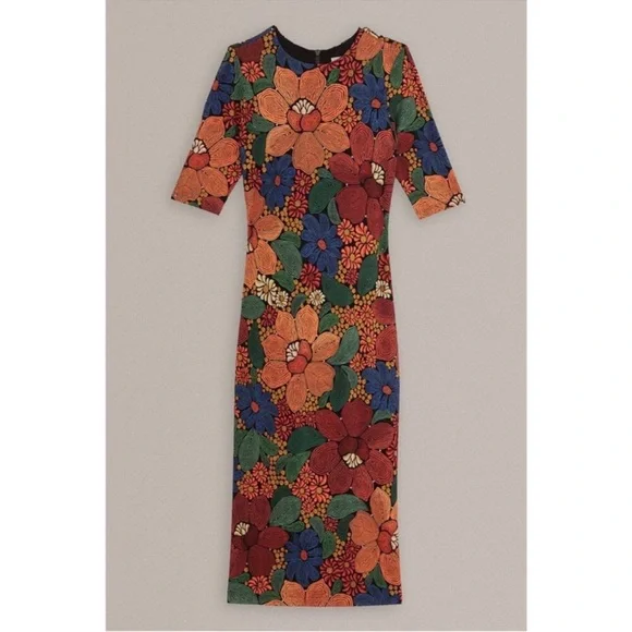 FARM Rio Colorful Floral Midi Dress - Picture 4 of 9